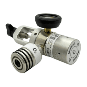 Oxygen Pressure Regulator – Pin Index/BS5682 Silver